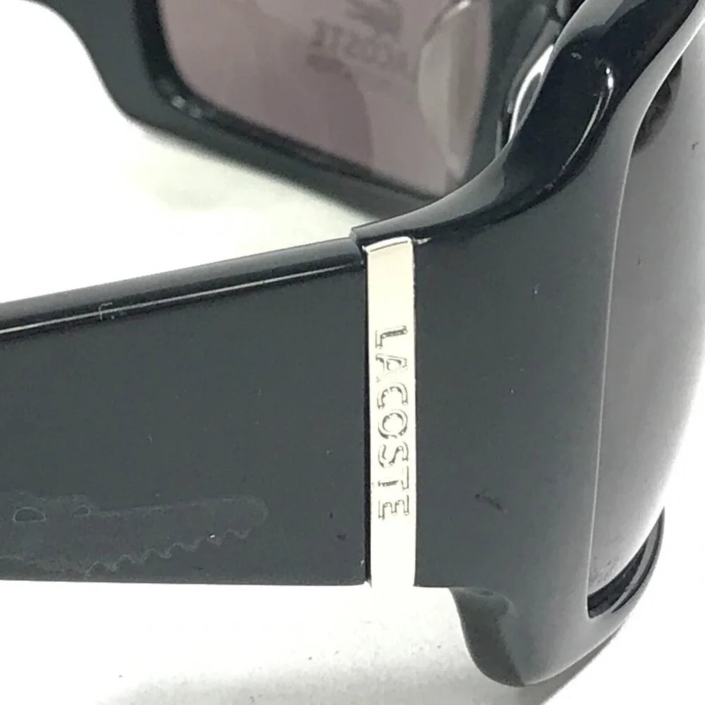 Lacoste Sunglasses LA12617 BK Black Square Frames with Red Lenses 62-18-120